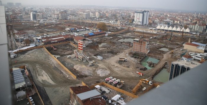 Malatya Kent Merkezinde Konut ve İş Yeri İnşa Çalışmaları Sürüyor