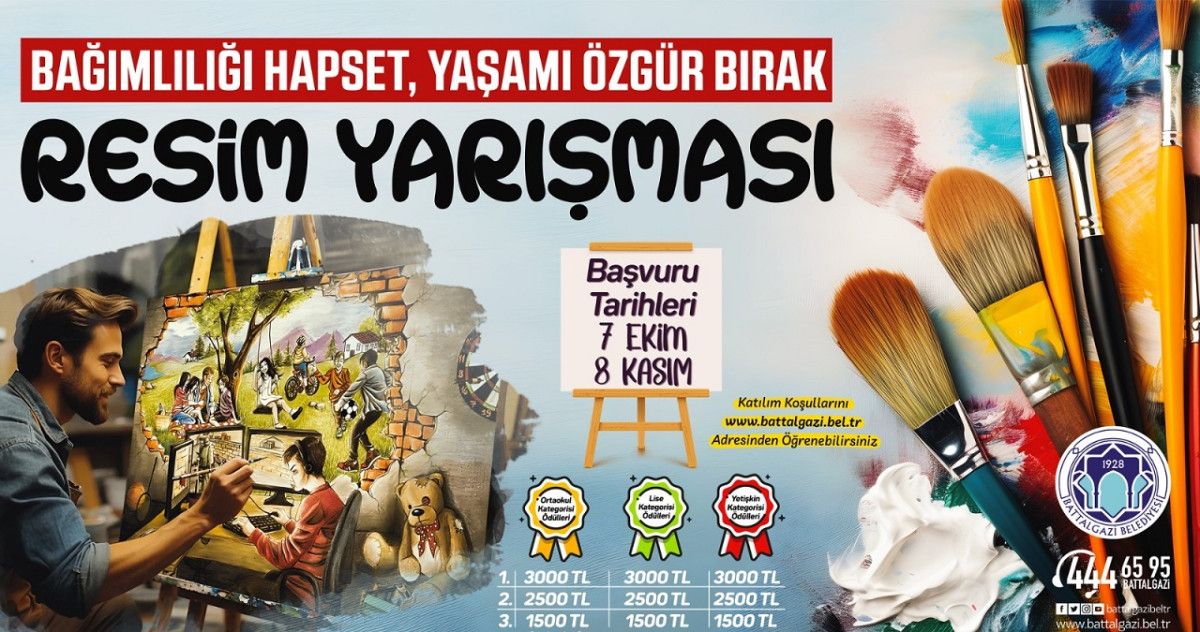 “Bağımlılığı Hapset, Yaşamı Özgür Bırak” Resim Yarışması Başvuruları Başladı