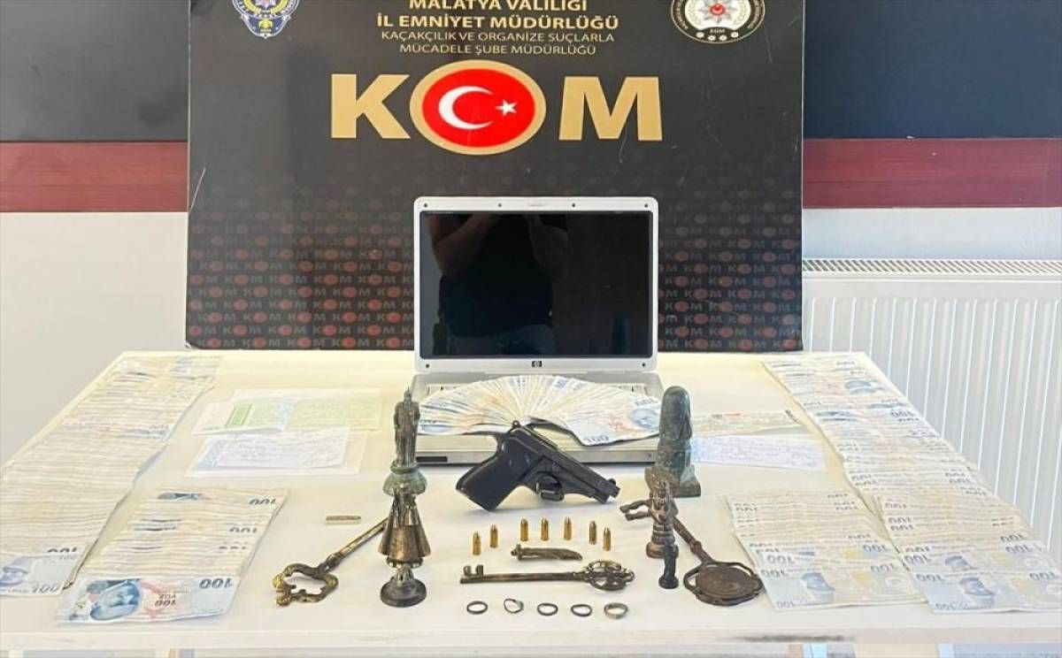 Malatya'da nitelikli yağma operasyonunda 3 zanlı tutuklandı