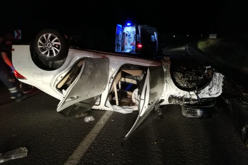 Malatya'da otomobil takla attı: 3 yaralı