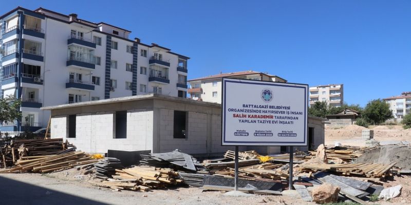 Hayırsever Salih Karademir’in desteğiyle taziye evi yapılıyor