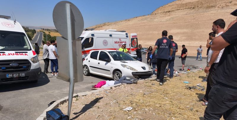 Malatya’da TİGEM kavşağında feci kaza: 1 ölü, 4 yaralı
