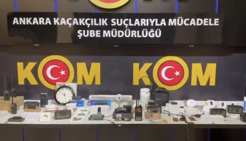 İnternetten Satışı Yapılan Dinleme ve Görüntü Alma Cihazları Ele Geçirildi