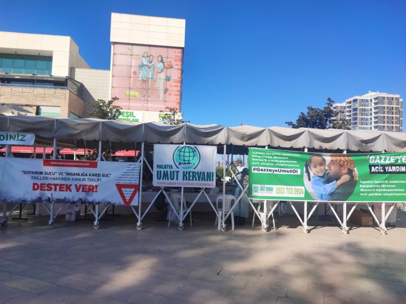 Malatya Umut Kervanı Derneği’nden Gazze İçin 5 Günlük Yardım Kermesi