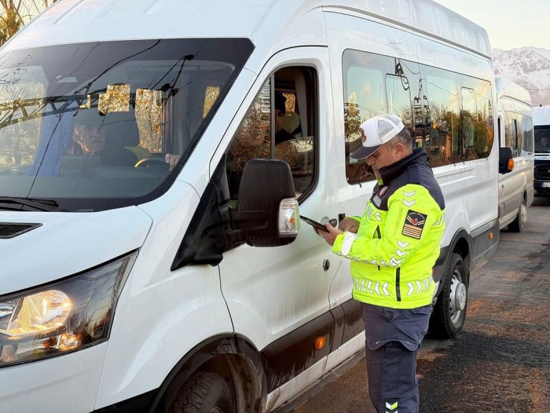 Doğanşehir’de Kış Lastiği Denetimi Yapıldı