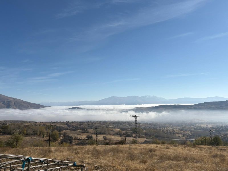 Doğa Adeta Kartpostal Oldu: Malatya’da Yoğun Sis Manzaraları