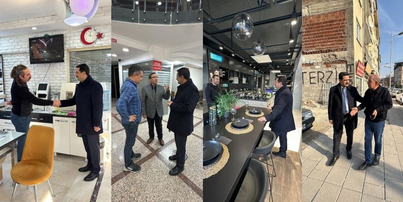 Başkan Taşkın’dan İnönü Caddesi Esnafına Ziyaret