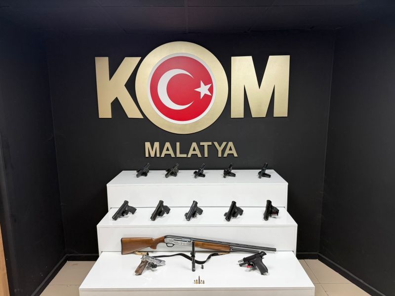 Malatya’da Ruhsatsız Silah Operasyonu