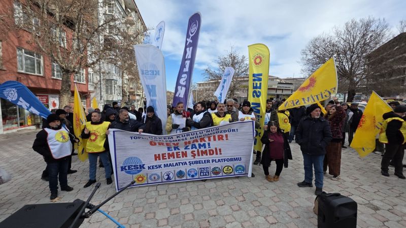 KESK’ten Ek Zam Eylemi: “Geçinemiyoruz, İnsanca Yaşam İstiyoruz”