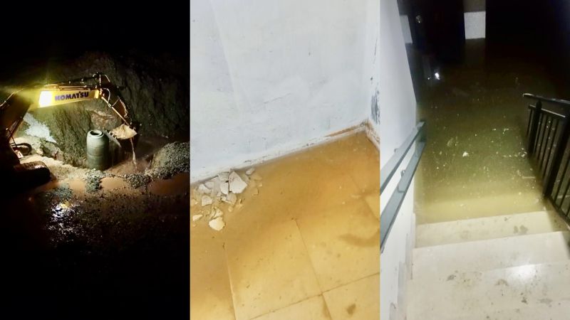 Doğanşehir TOKİ’de Su Baskınına Hat Çözümü