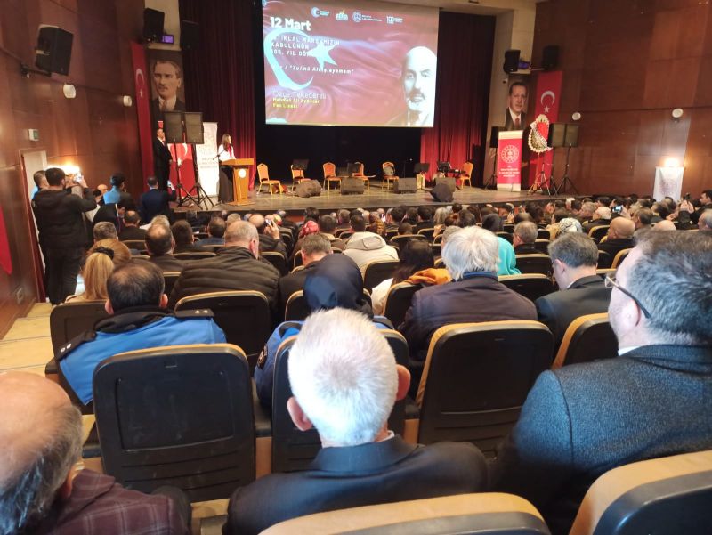 Malatya’da İstiklal Marşı’nın Kabulü ve Mehmet Akif Ersoy Anıldı