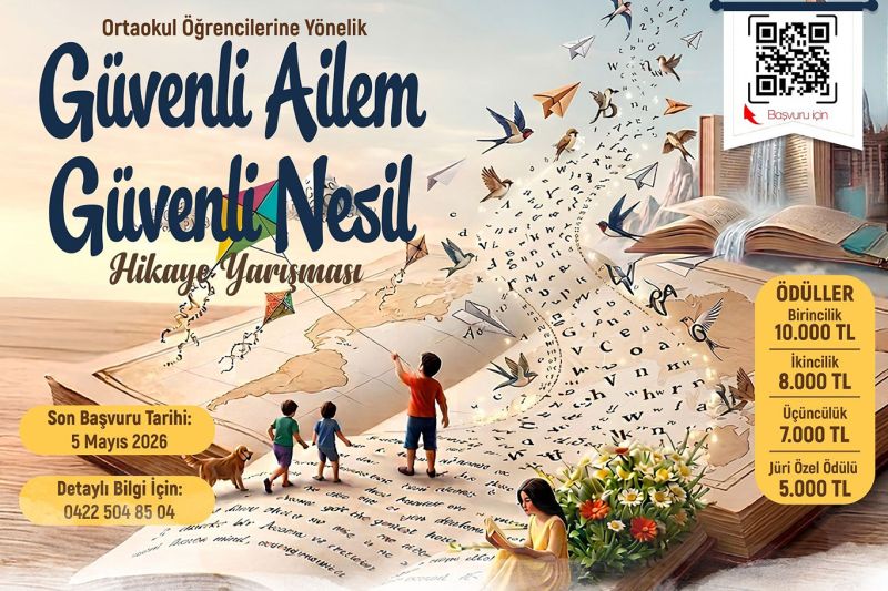Malatya'da "Güvenli Ailem, Güvenli Nesil" hikâye yarışması düzenlenecek
