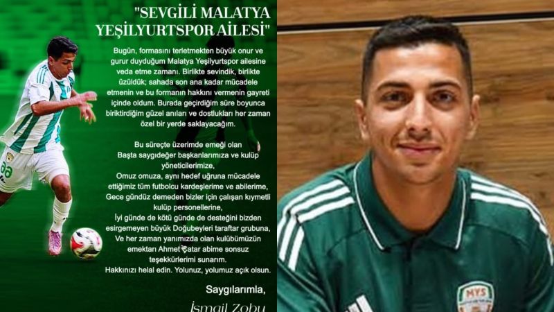 Yeşilyurtspor’da Bir Ayrılık Daha: İsmail Zobu Veda Etti