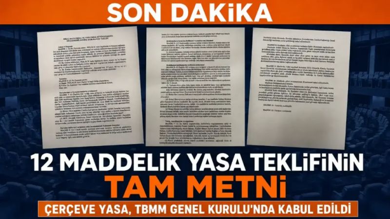 Resmî Taslak: Millî Dayanışma ve Toplumsal Bütünleşme Kanun Teklifi Tam Metin