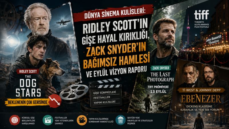 Dünya Sinema Kulisleri: Ridley Scott'ın Gişe Hayal Kırıklığı, Zack Snyder'ın Bağımsız Hamlesi ve Eylül Vizyon Raporu