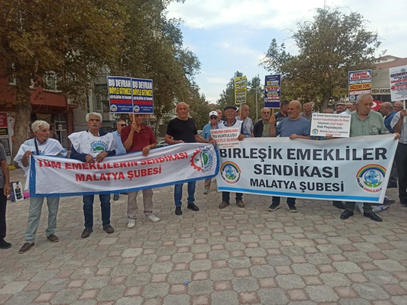 Malatya’da Emeklilerden Seyyanen Zam Çağrısı