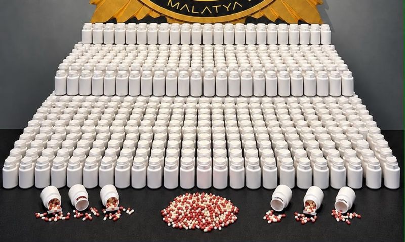 Malatya’da Uyuşturucu Operasyonu: 44 Bin 616 Hap Ele Geçirildi