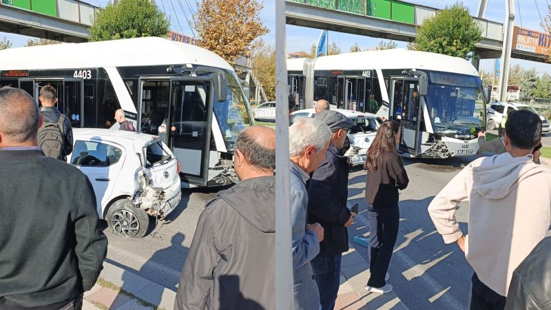 Malatya’da Trambüs İle Otomobil Çarpıştı: 5 Yaralı