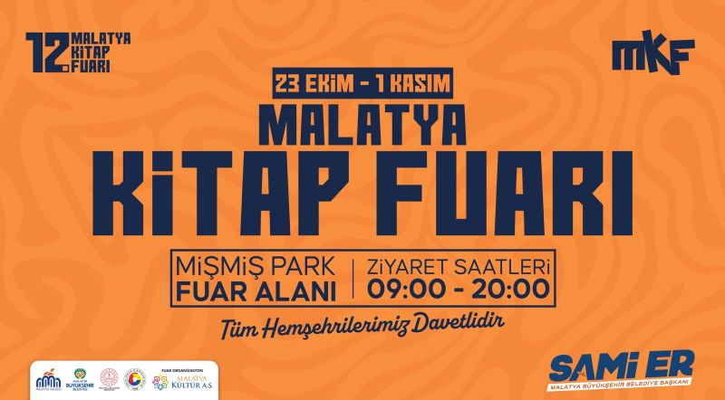 12. Malatya Anadolu Kitap ve Kültür Fuarı Kapılarını Açıyor