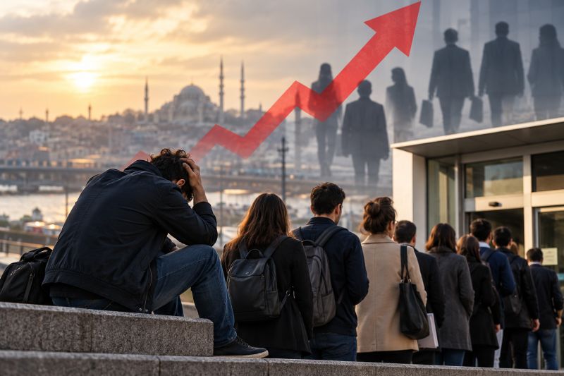 İşsizlikte Sert Yükseliş: Bir Ayda 198 Bin Kişi Daha İşsiz Kaldı