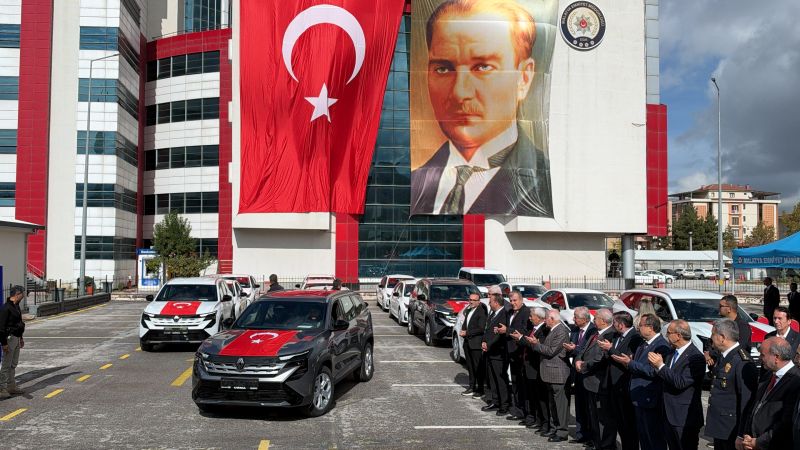 Malatya Emniyetine 16 Yeni Araç: Vali Yavuz’dan Suçla Mücadelede Kararlılık Mesajı