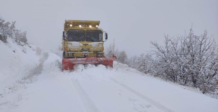 Malatya'da 21 Mahalle Yolu Kar Nedeniyle Ulaşıma Kapandı