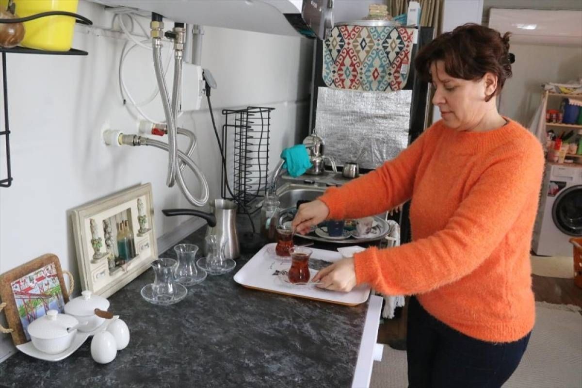 Malatya'da hazırlanan vagon evler depremzede öğretim üyelerini ağırlıyor