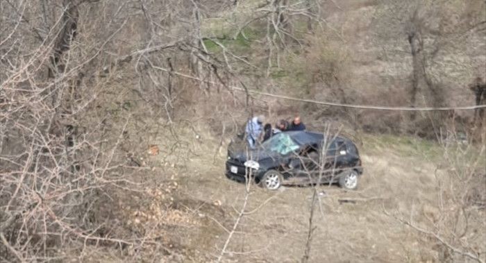 Kale'de takla atan otomobilin sürücüsü yaralandı