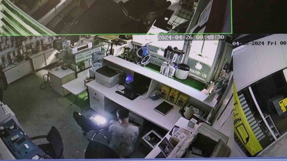 İş merkezinde hırsızlık yapan şahıs yakalandı