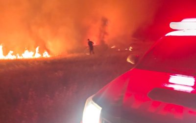 Malatya'da korkutan arazi yangını