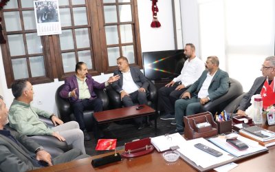 MHP İl Başkanı Gök’ten MESOB Başkanı Keskin’e ziyaret 