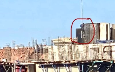 TOKİ şantiyesinde tehlikeli anlar