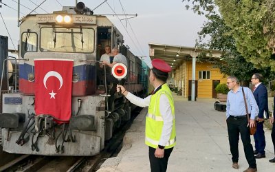 Malatya-Gölbaşı-Narlı-Nurdağı Demir Yolu Hattında İlk Sefer Gerçekleşti