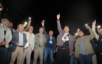 Malatyalılar Sumud Filosu'na destek için meydanlara inip Kürecik'e gitti