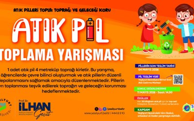 Yeşilyurt Belediyesi’nden Çevre Dostu Proje: “Okullararası Atık Pil Yarışması” Başladı