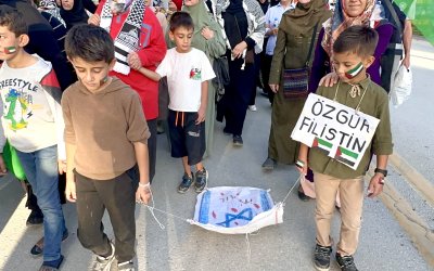 "Özgürlüğe Yürüyoruz" Yürüyüşü: Malatya'da Binler Filistin İçin Yürüdü