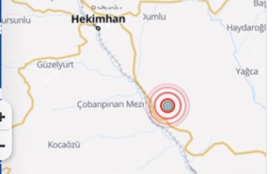 Hekimhan’da 3,2 Büyüklüğünde Deprem Meydana Geldi