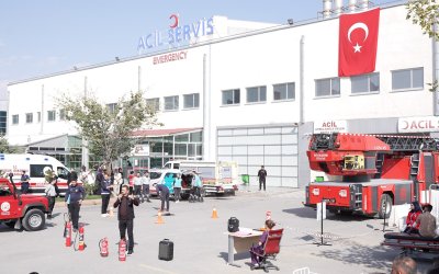 Malatya Eğitim Ve Araştırma Hastanesi’nde Gerçeğini Aratmayan Yangın Tatbikatı