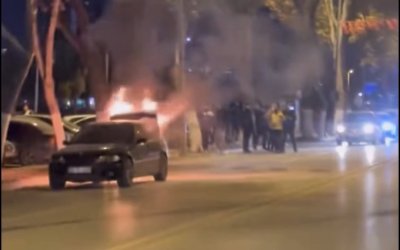 Seyir Halindeki Otomobil Alevlere Teslim Oldu