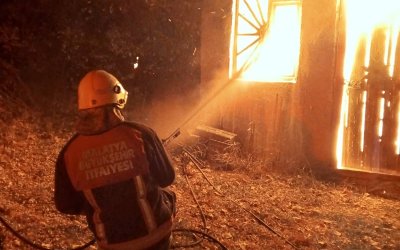 Hekimhan’da Baraka Yangını Korkuttu