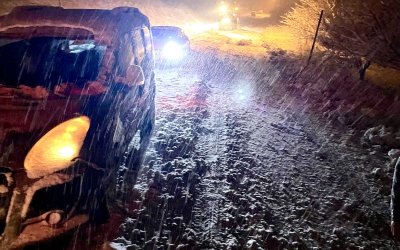 Darende Ayvalı Mevkiinde Kar Yağışı Ulaşımı Olumsuz Etkiledi