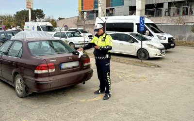 Engelli Park Alanlarında Trafik Ekiplerinden Yoğun Denetim