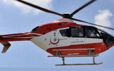 Kalp Krizi Geçiren Hasta Helikopter Ambulansla Malatya’ya Sevk Edildi