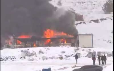 Malatya’da Bir Şantiyede Daha Yangın Paniği