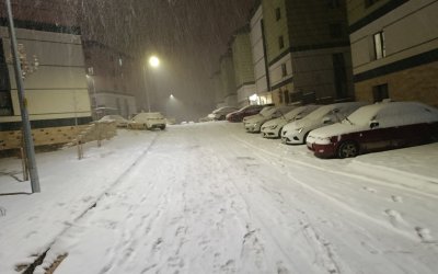 Darende Merkezde Kar Yağışı Etkisini Artırdı