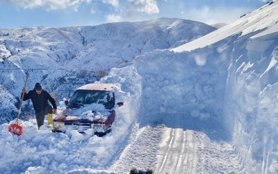 Karda Kaybolan Araç Günler Sonra Ortaya Çıktı