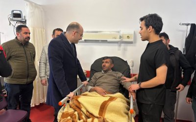 Gövdeli Mahalle Muhtarı Sarıbaş Trafik Kazasında Yaralandı