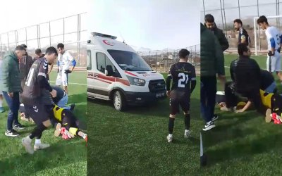Amatör Lig Maçında Kalecinin Dili Boğazına Kaçtı