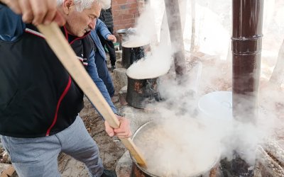 Ilıca’da Kış Yarı Geleneği Yaşatıldı