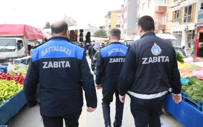 Battalgazi’de Semt Pazarlarına Zabıta Denetimi